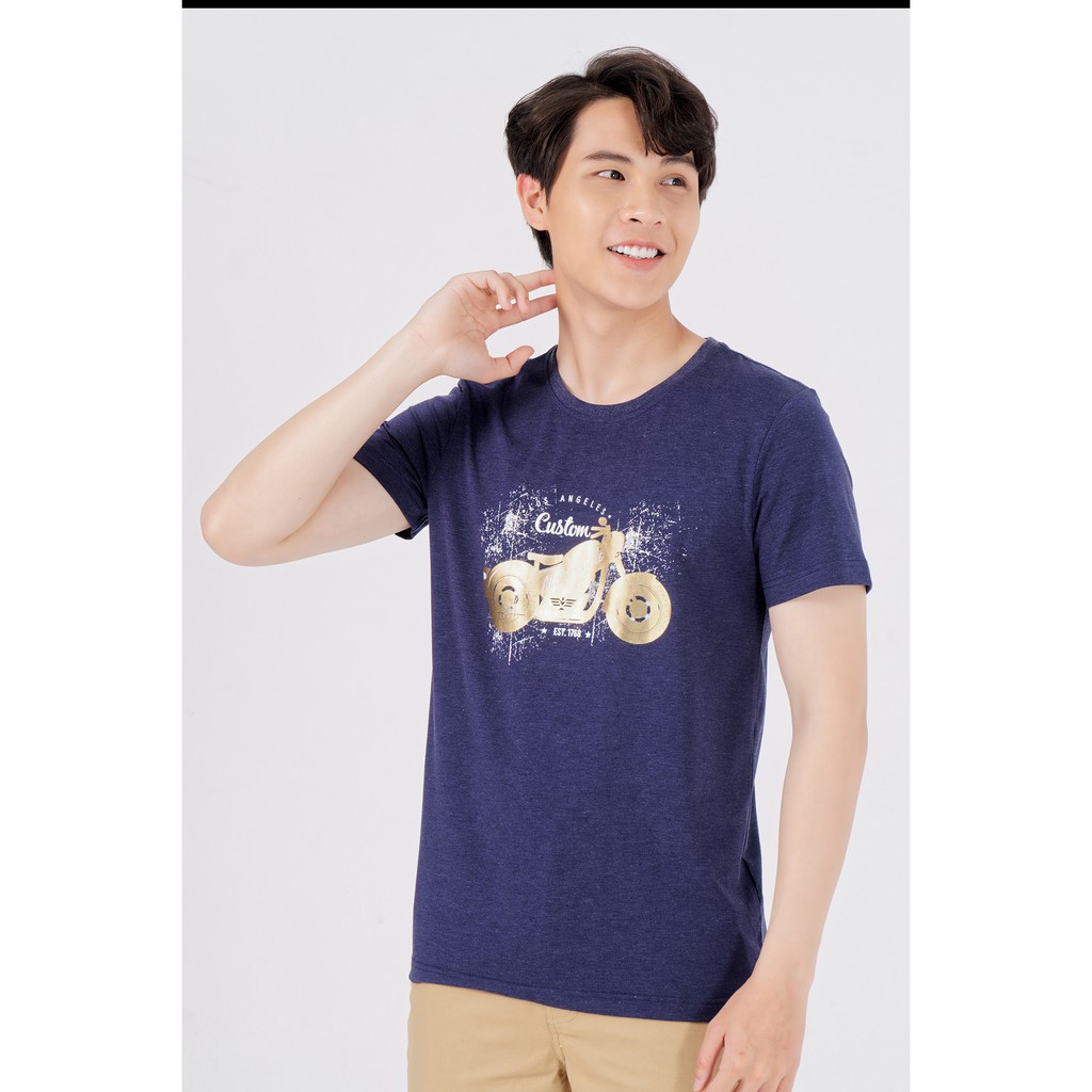 Áo Thun Nam Slim Fitt Cổ Tròn Blentino TS20201 - Chất Liệu Co Giãn, Thấm Mồ Hôi