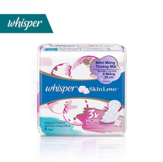Băng vệ sinh Whisper Skin love 8 miếng 28cm