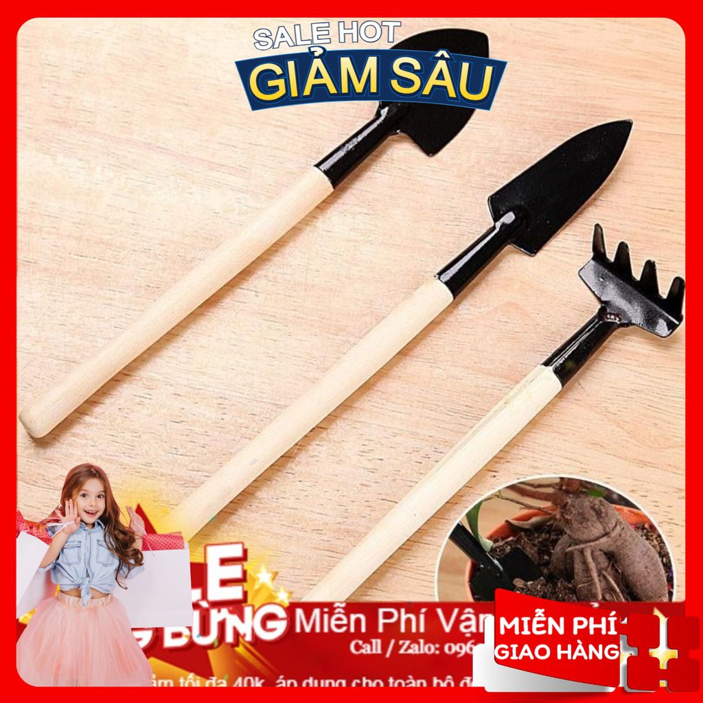 Bộ Dụng Cụ Làm Vườn Mini 3 Món Siêu Tiện Dụng ( Hàng Loại 1 ) ( Hàng Loại 1 )