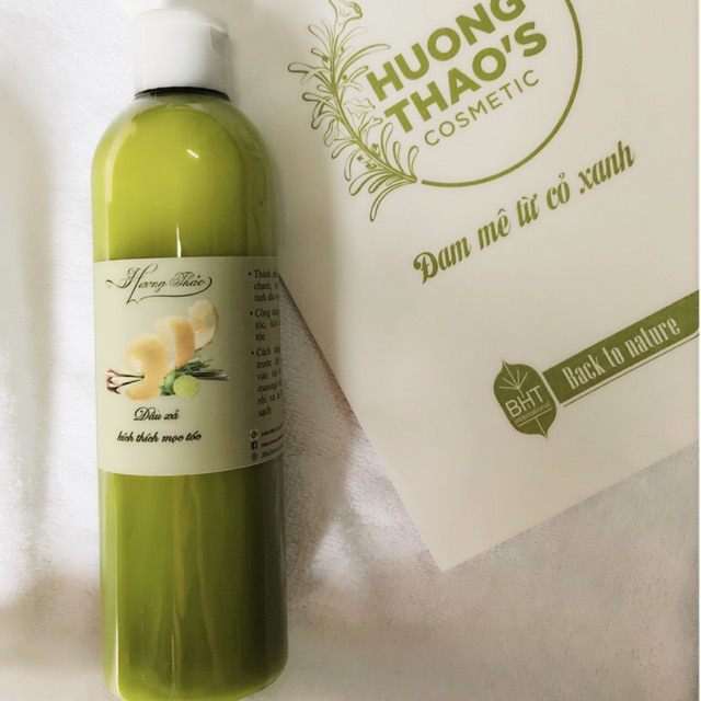 Dầu Xả Organic Hương Xưa Chai 300ml, Dưỡng Tóc, Kích Thích Mọc Tóc - Hương Thảo Cosmetics