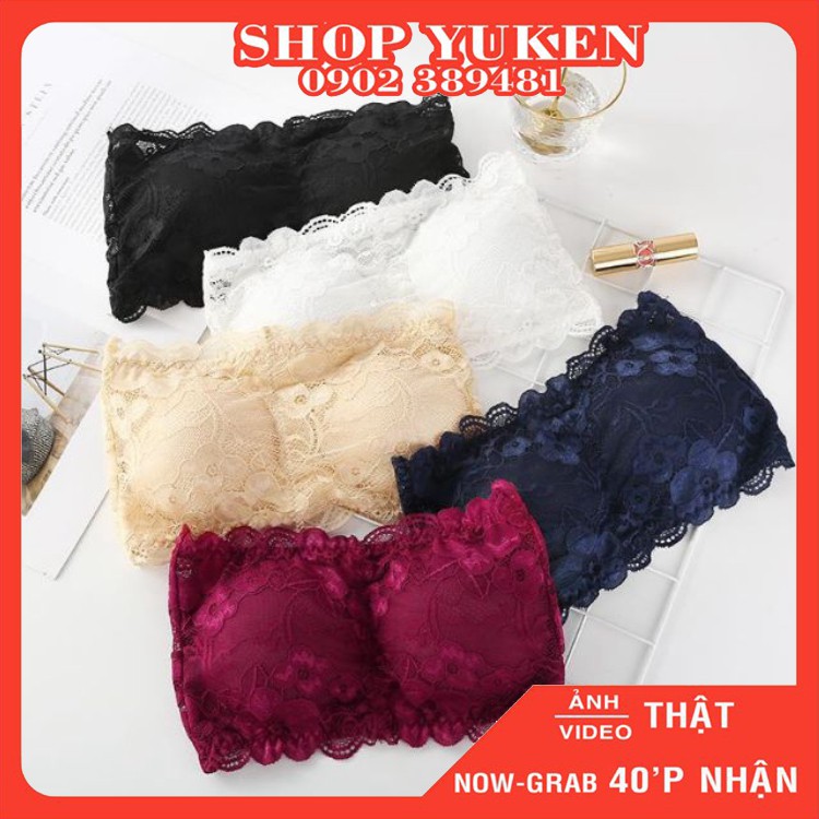 ♥️ Shop Uy Tín ♥️A1803[Áo lót nữ] Áo Bra Ren Ống siêu kute Bralette cài sau A1803