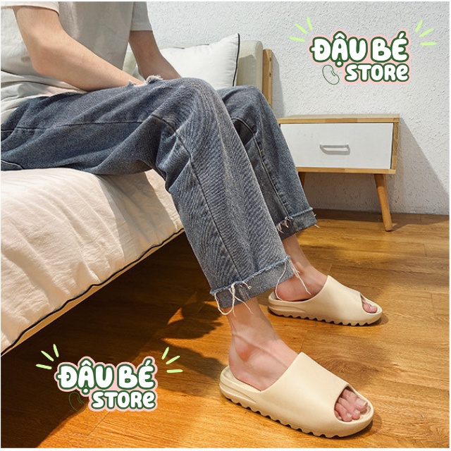 Dép Đế Bánh Mì / Mỳ - Dép Đúc Unisex Trơn - Dép Lê Bánh Mì Quai Ngang Nam Nữ Hottrend Chống Trơn Trượt - Daube - D038