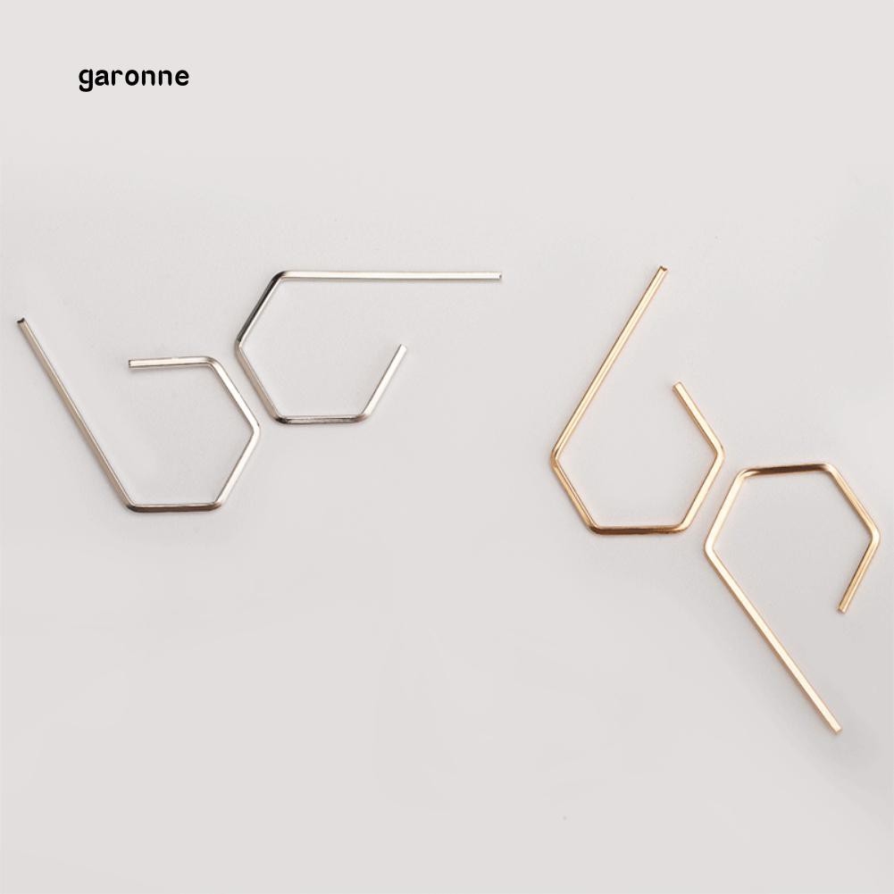 GR▶Fashion Women Simple Geometric Ear Stud Alloy Earrings Party Pub Jewelry Gift