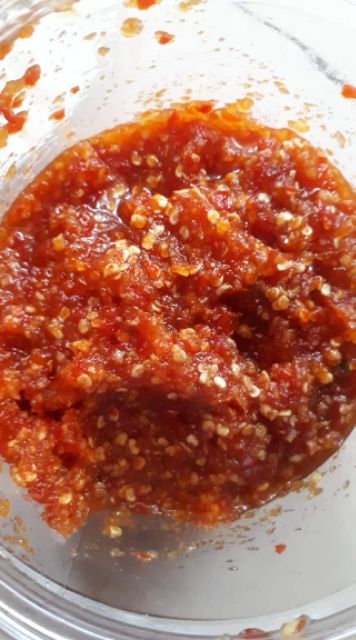 Hủ 200gr ớt rim siêu cayyy dùng chung bánh tráng