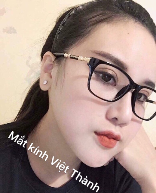 gọng kính cận LV bản to mắt kính giả cận dáng bầu thời trang nhận làm cận viễn loạn theo yêu cầu LV1