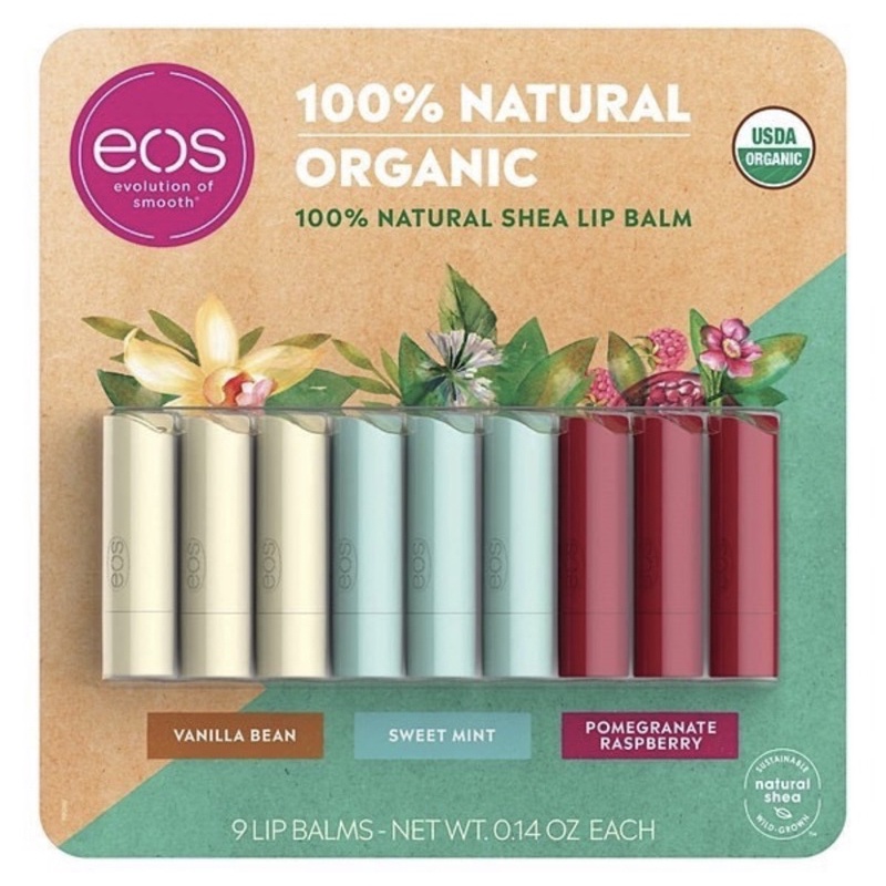 Son dưỡng môi EOS Organic Lip Balm Stick dạng thỏi không màu