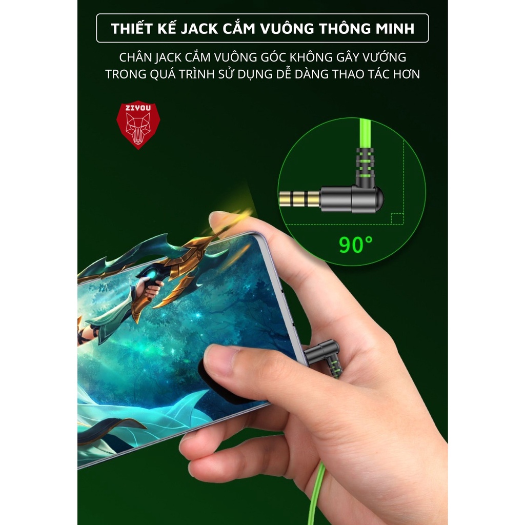 Tai Nghe Điện Thoại Có Dây Ziyou XK036 Pro Âm Thanh Cực Đỉnh, Có Micro