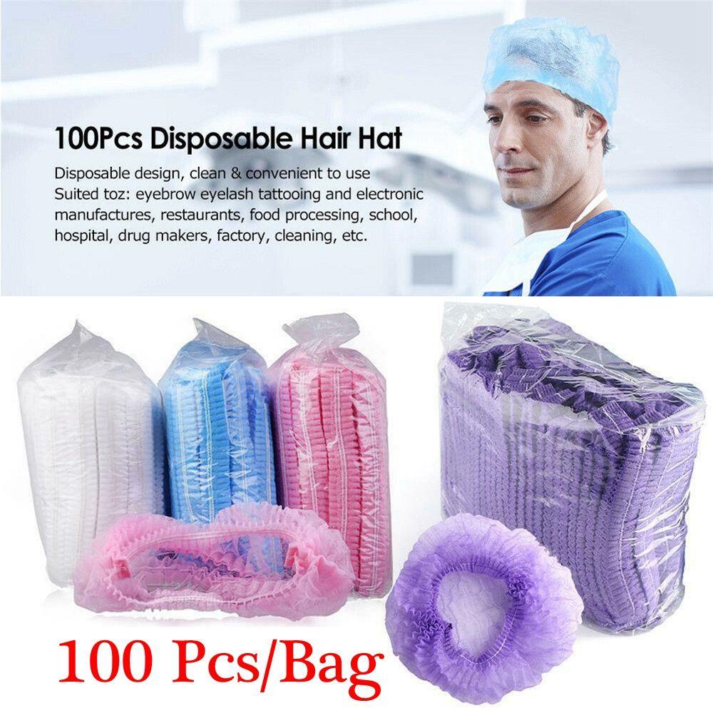 LAY Bộ 100 Mũ Lưới Trùm Tóc Chống Bụi Mới