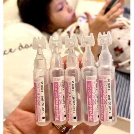 Nước muối sinh lý Physiodose Gifrer cho trẻ sơ sinh - vệ sinh, sát khuẩn mũi, mắt