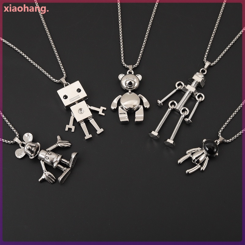 Vòng cổ Mặt Robot Và Chuột Mickey Dễ Thương