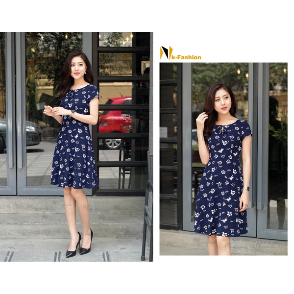 (đã cập nhật)Đầm hoa thắt nơ cao cấp V65 | BigBuy360 - bigbuy360.vn