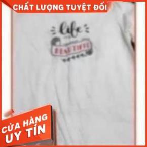 Váy đầm thun mãi có tay dáng suông Thái Lan chính hãng màu trắng Free size mặc hè thoáng mát thấm hút mồ hôi dễ phối đồ