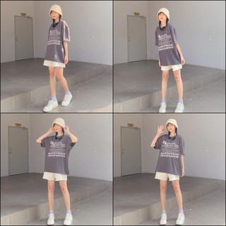 Áo Thun tay lỡ YAYSHOP phông unisex nam nữ Hàn Quốc cotton mềm mịn In Mặt Buồn họa tiết nhiều chữ (3 màu)