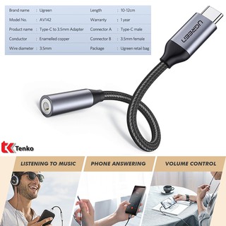 Cáp USB Type C to 3.5mm Ugreen 30632
