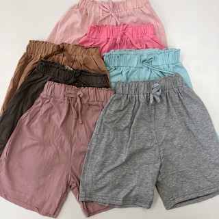 Quần đùi cộc bé gái - Set quần đùi cộc HM chất cotton cho bé gái size 2-8 tuổi