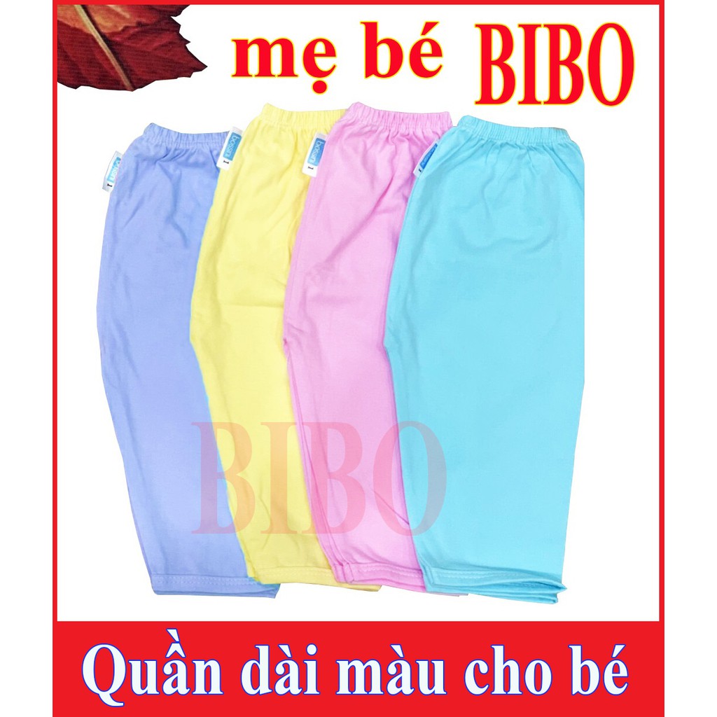 (Chất đẹp)Combo 5 Quần Dài Màu Cho Bé Sơ Sinh, Quần Cotton Cho Bé Mặc Nhà_Loại Màu