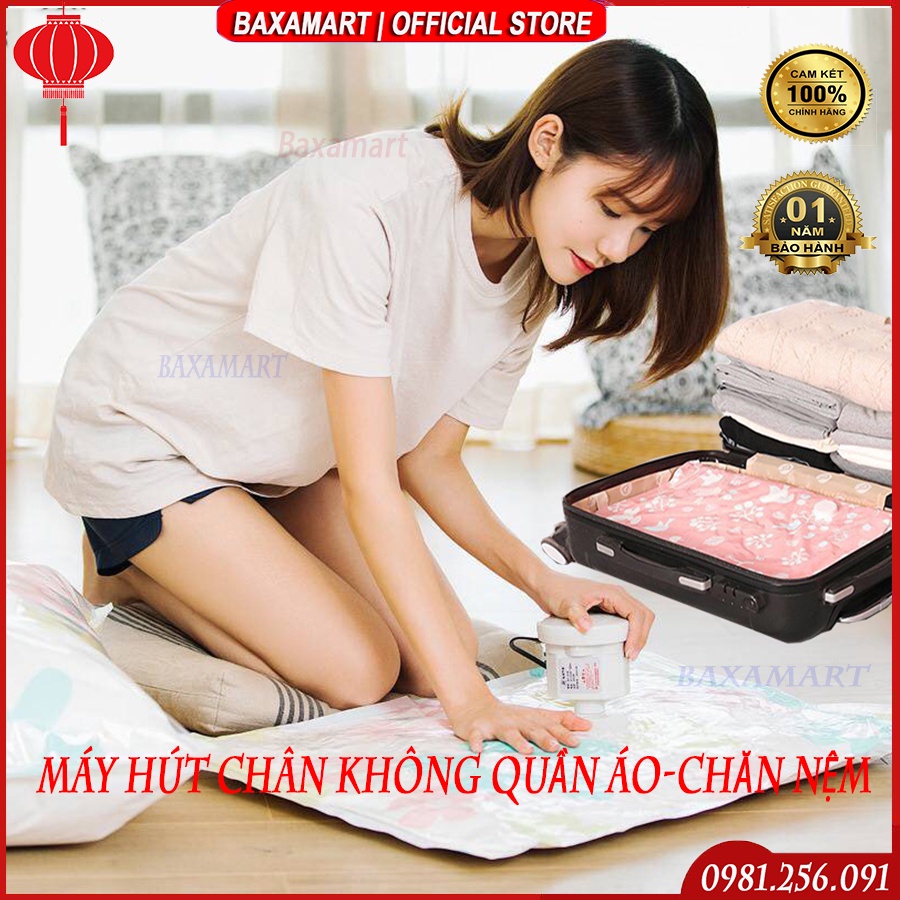 Máy hút chân không quần áo chăn mền cao cấp,Túi hút chân không bảo quản quần áo chăn mền gối,gấu bông đồ đi du lịch