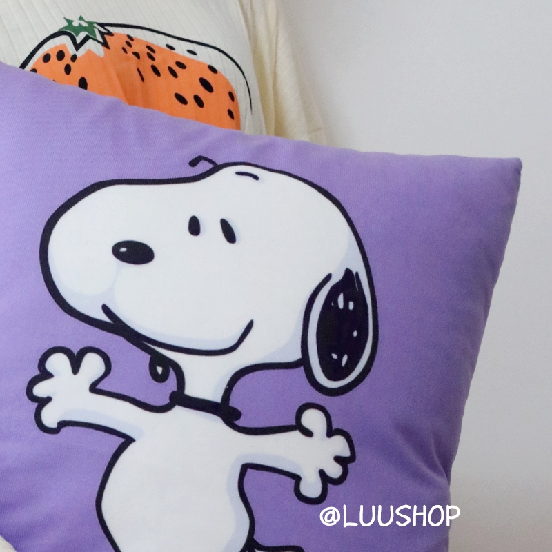 Vỏ Bọc Đệm Ghế sofa / Giường Ngủ Bằng Vải Bông In Họa Tiết snoopy Trang Trí Nhà Cửa Kích Thước 45x45cm
