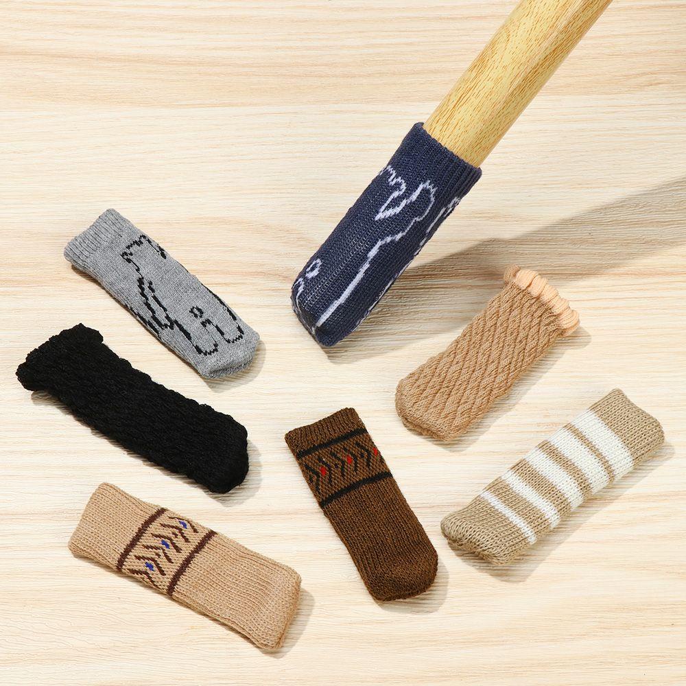 BORAG Set 4 Vỏ Bọc Bảo Vệ Chân Ghế Đan Len Chống Ồn Tiện Dụng Ốp