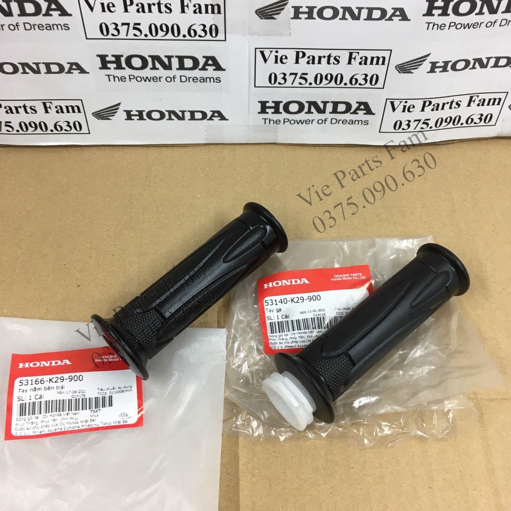CẶP BAO TAY SH MODE MÀU ĐEN ĐỜI 1 DÂY GA, HÀNG CHÍNH HÃNG HONDA