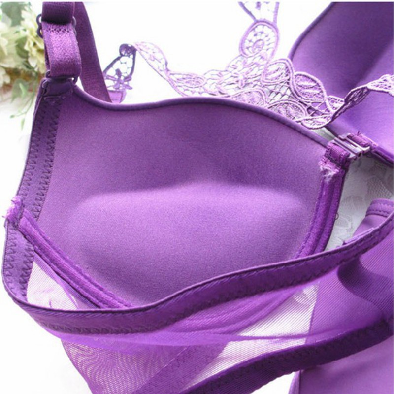 Áo ngực racerback cài trước có mút nâng ngực