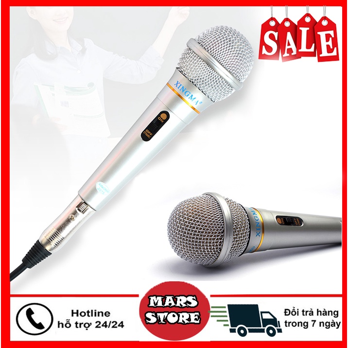 Mic Chống Hú, Chống Rè, Micro Karaoke XINGMA AK-319, Micro Chuyên Nghiệp Có Dây Hát Cực Hay - Siêu Sale Cực Sốc