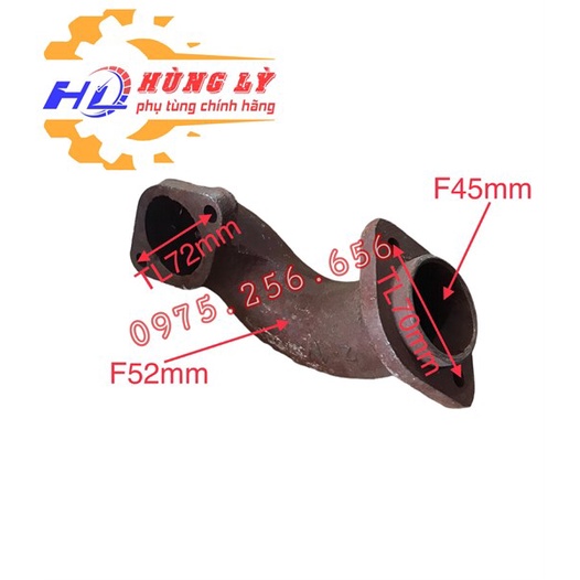 cổ hút máy nổ 12=15 CFDF phụ tùng máy nổ phụ tùng máy nông nghiệp phụ tùng Hùng Lỳ