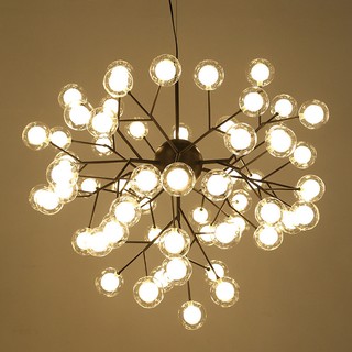 Đèn thả trần phòng khách chùm bóng thủy tinh THCN133A