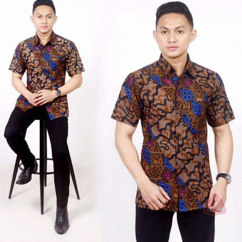Áo Sơ Mi batik Tay Ngắn Chất Liệu Cotton batik Cho Nam Tuổi Teen Và Người Lớn (Code 1