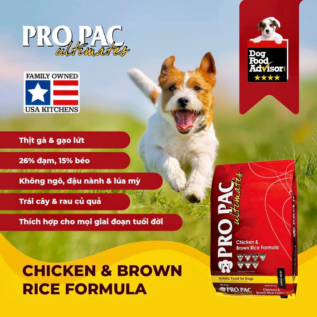 PROPAC ULTIMATES - HẠT CAO CẤP CHO CHÓ TỪ MỸ Bao 2.5kg