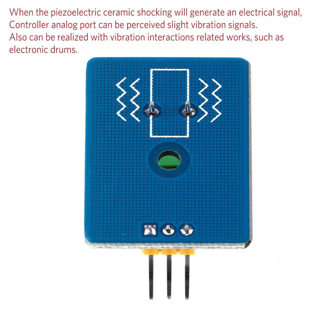 Analog Ceramic Vibration Sensor Drum Piezo Piezoelectricity For Arduino Uno Rev3 