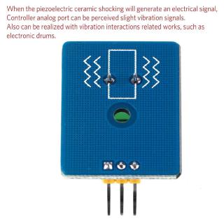 DIY KIT 3.3V/5V Ceramic Piezo Vibration Sensor Module Analog Controller Components Supplies Sensor for Arduino UNO R3