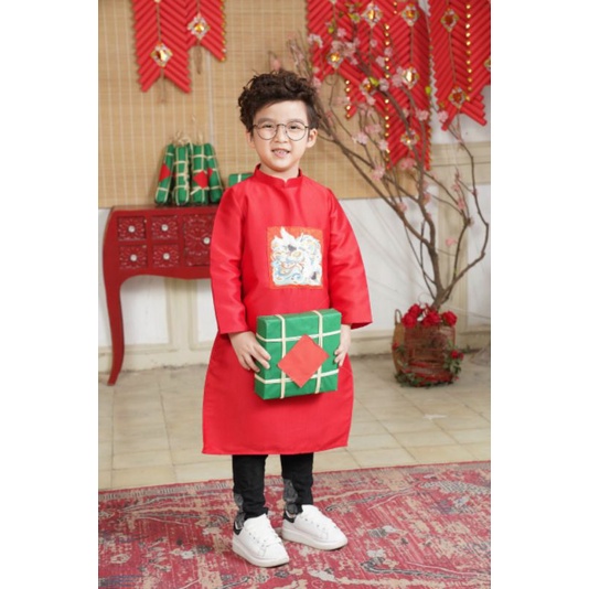 🥰 Áo dài cách tân bé trai đẹp cao cấp chất tap ta . hàng thiết kế ảnh thật 100%. Áo dài tết giá rẻ