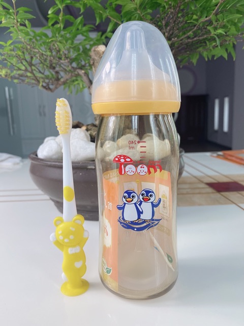 Bình sữa TOOM Nhật Bản 160ml và 240ml (có tăng núm và bàn chải siêu đẹp)