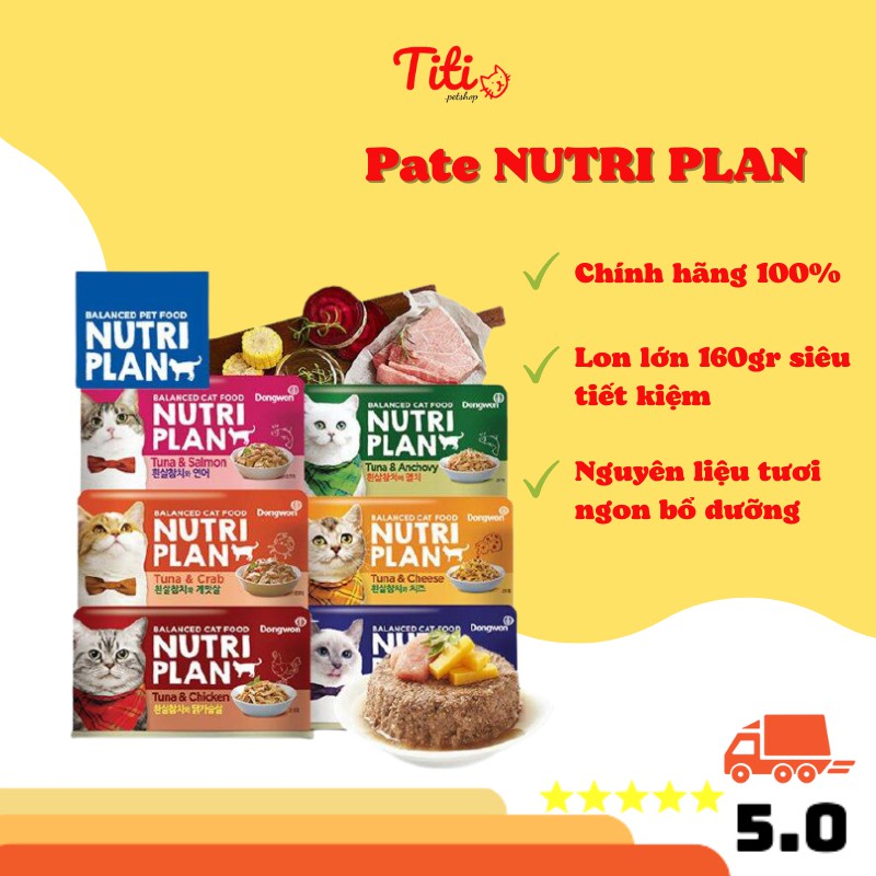 Pate cho mèo Nutri Plan 160gr