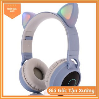 Tai Nghe Bluetooth Tai Nghe Tai Mèo - Hỗ Trợ Cắm Thẻ Nhớ Nghe Nhạc Chơi Game Trực Tiếp - Siêu Chất ( Cực Đẹp )