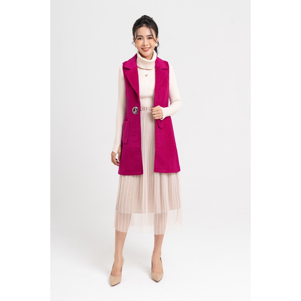 ÁO Gile Dạ Dáng Dài Lamer L65G20T004