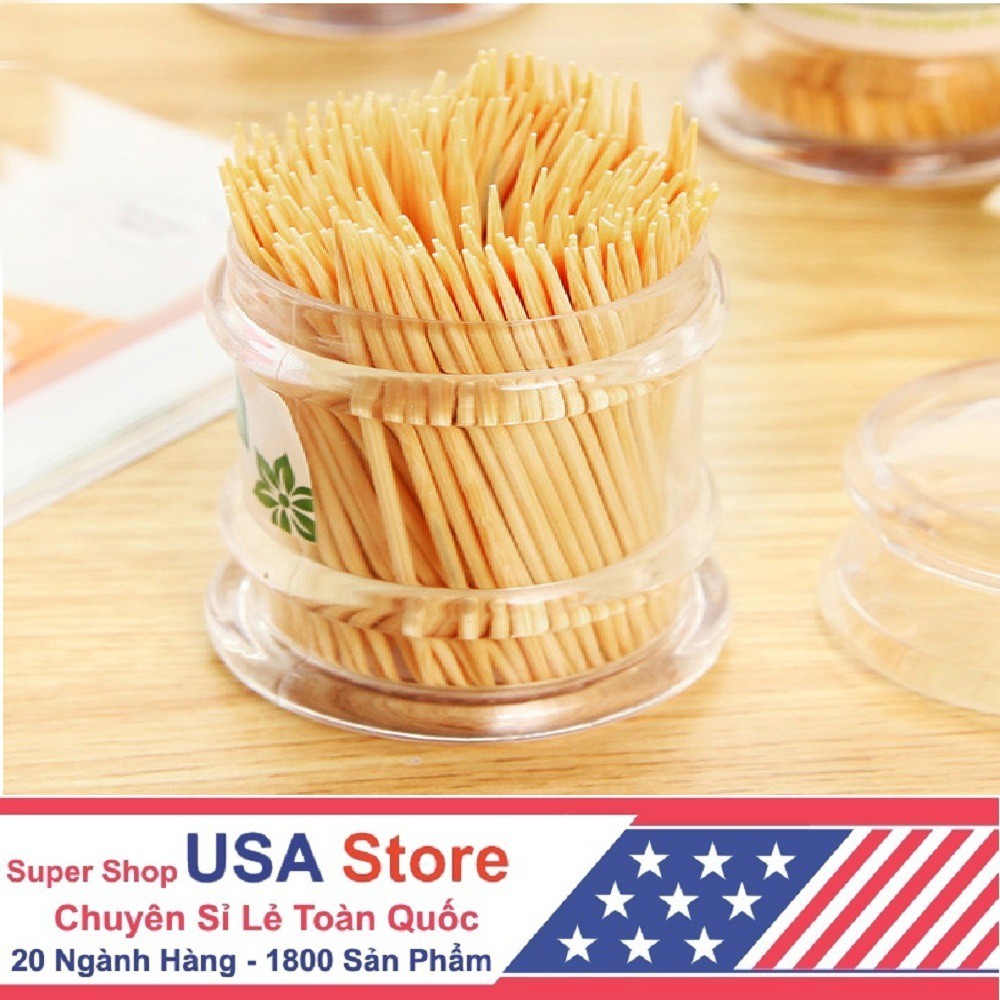 Lọ Đựng Tăm Nhựa Tròn Gia Đình Autofun