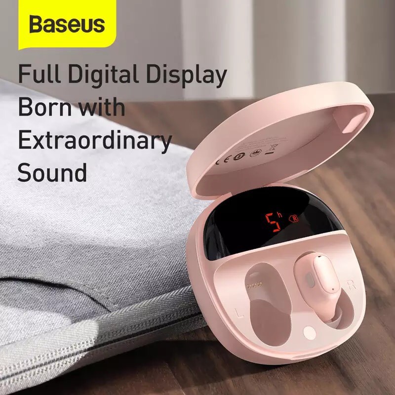 Tai Nghe Baseus Nhét tai Wm01Plus Tws Bluetooth 5.0 Không Dây Chống Thấm Nước Thể Thao Hiển Thị Màn Hình LED Kỹ Thuật Số