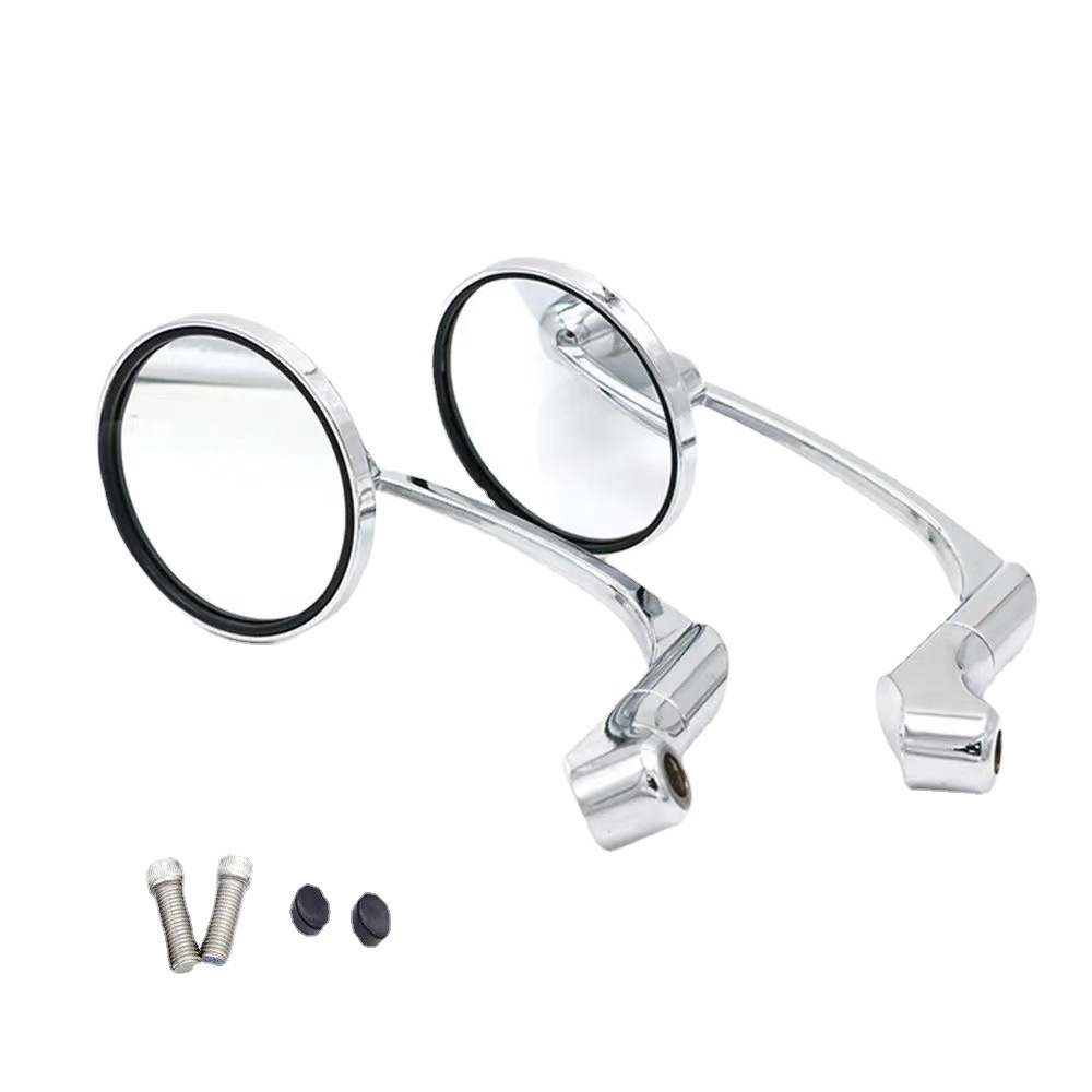 Set 2 Gương Chiếu Hậu Hình Tròn 10mm Có Thể Điều Chỉnh Dành Cho Xe Máy