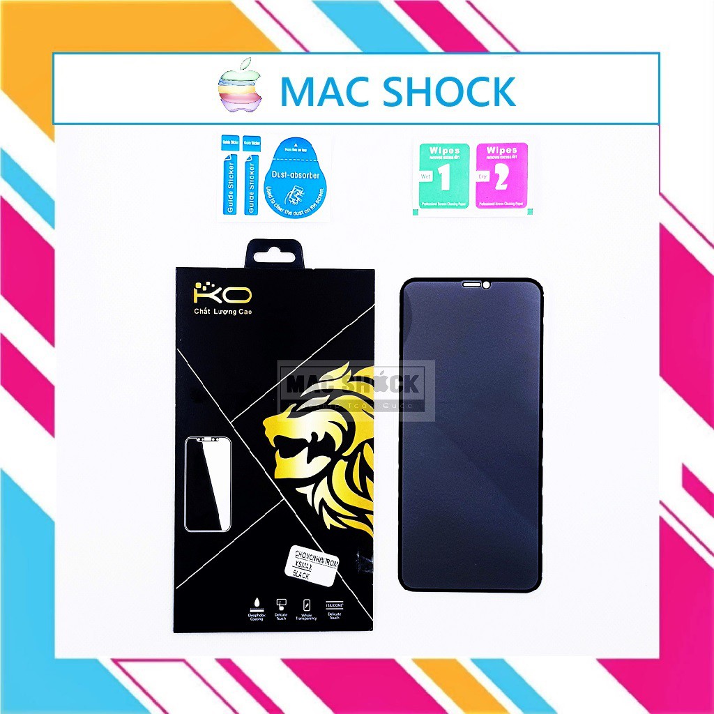 Kính cường lực chống nhìn trộm IPhone chính hãng Gorilla Iphone 7 --> Iphone 13 promax - Mac Shock