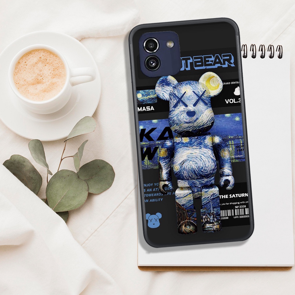 [ SIÊU HOT] ỐP LƯNG SAMSUNG A03 , IN HÌNH GẤU BEAR BRICK SIÊU ĐẸP.