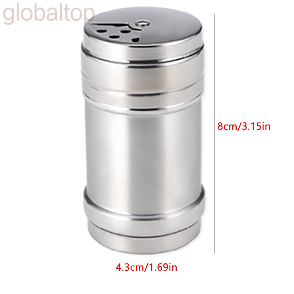 Lọ đựng gia vị bằng thép không gỉ có nắp xoay đa năng tiện lợi cho nhà bếp