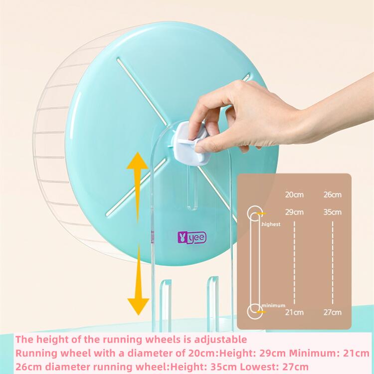 Bánh Xe Lăn Đồ Chơi 26CM Không Gây Tiếng Ồn Dành Cho Chuột hamster