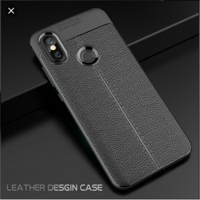 Ốp lưng dẻo vân da Auto Focus cho xiaomi mi 8 se
