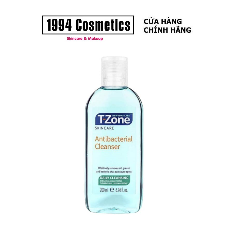Toner làm sạch và diệt khuẩn cho da dầu mụn T-Zone Clear Pore Antibacterial C 200ml