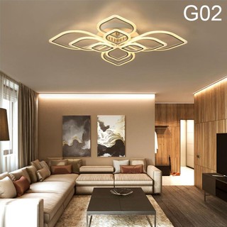 ĐÈN led ốp trần trang phòng khách đèn trang trí 8 cánh hình lá, có 3 chế độ sáng 2012/8