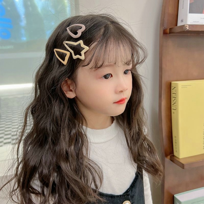 Set 3 Kẹp Tóc Hình Ngôi Sao Và Mặt Trăng Dễ Thương Cho Bé Gái