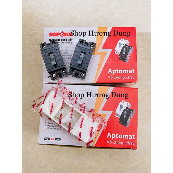 Aptomat Át đôi vỏ chống cháy Sopoka