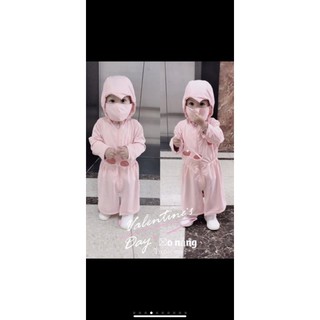 Áo chống nắng  thông hơi dáng dài cho bé trai , bé gái